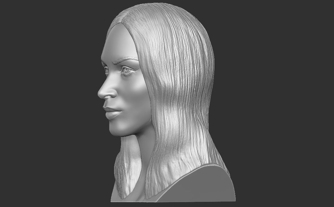 Megan Fox bust for 3D printing 3D print model_8