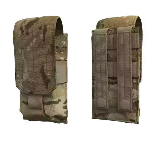 AR-AK Tactical Mag Pouch - Marvelous Designer 3D model