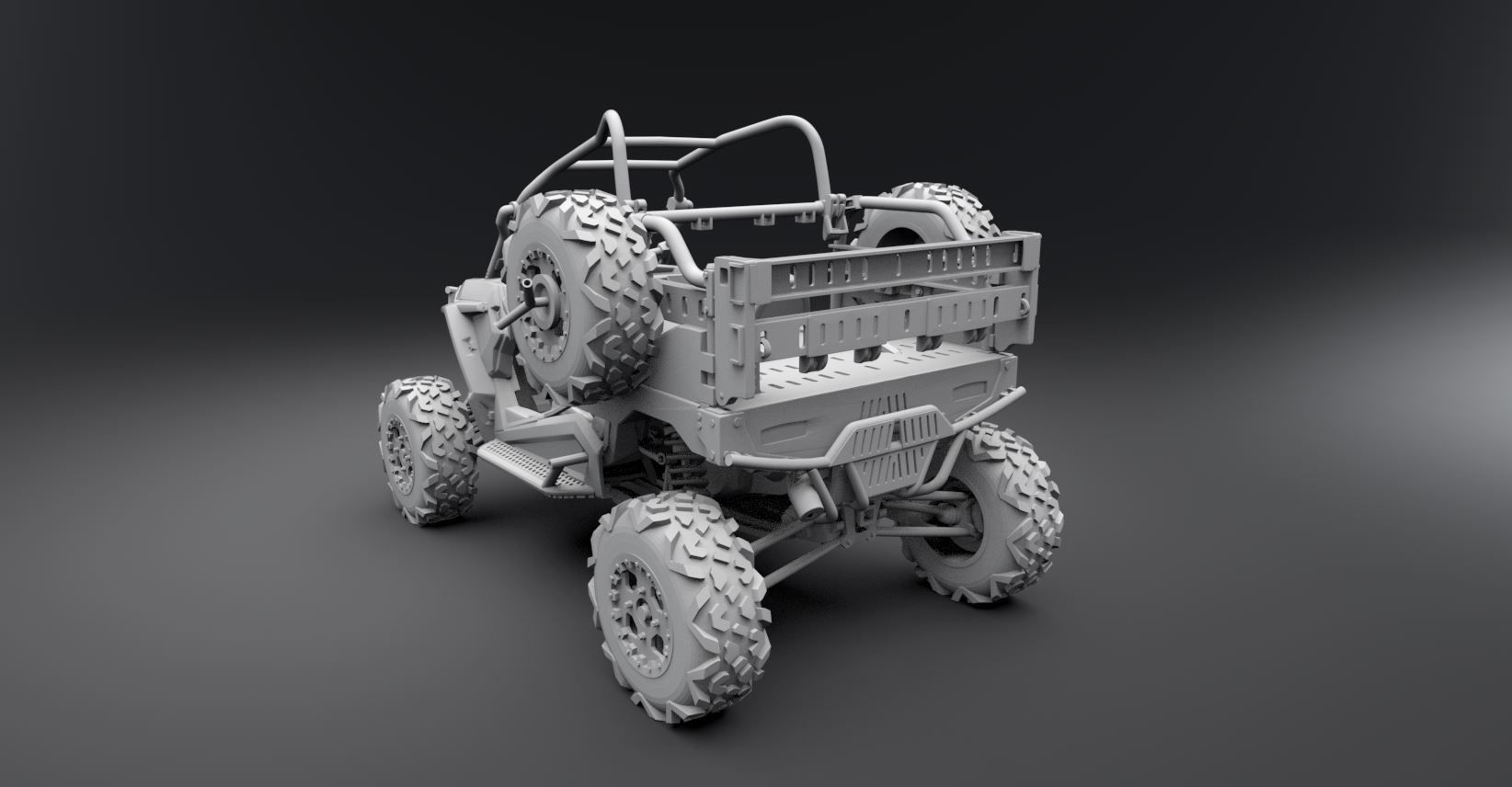 MRZR D2 scale model 3D print model_2