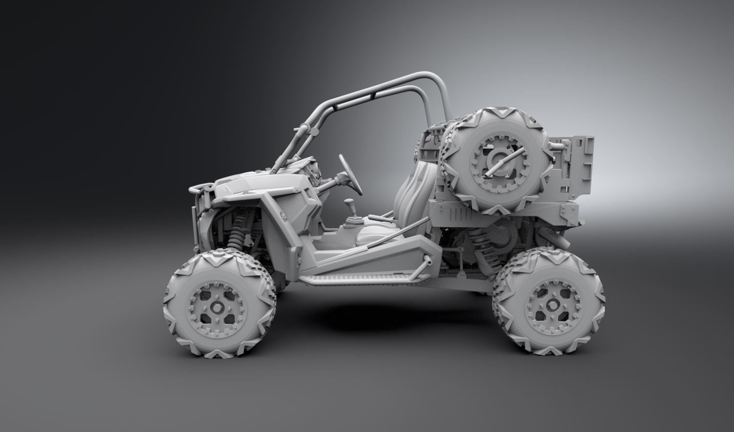MRZR D2 scale model 3D print model_1