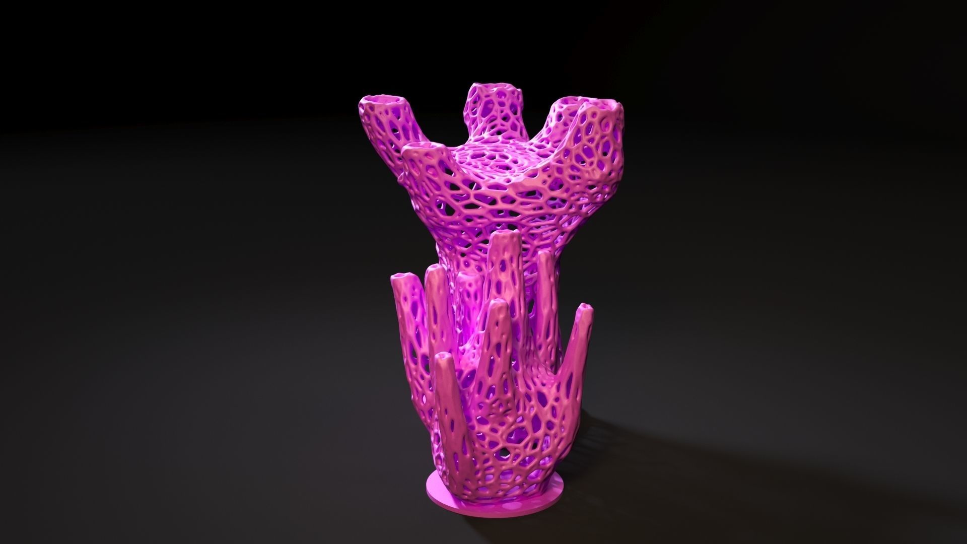 Unusual decorative vase 3D print model_1