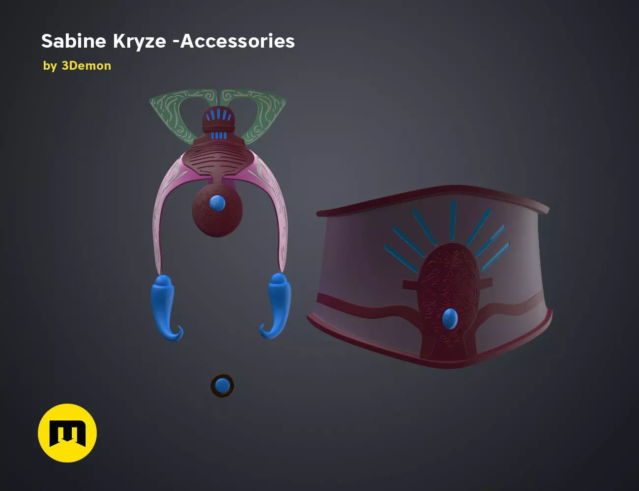 Satine Kryze Accessories - Clone Wars 3D print model