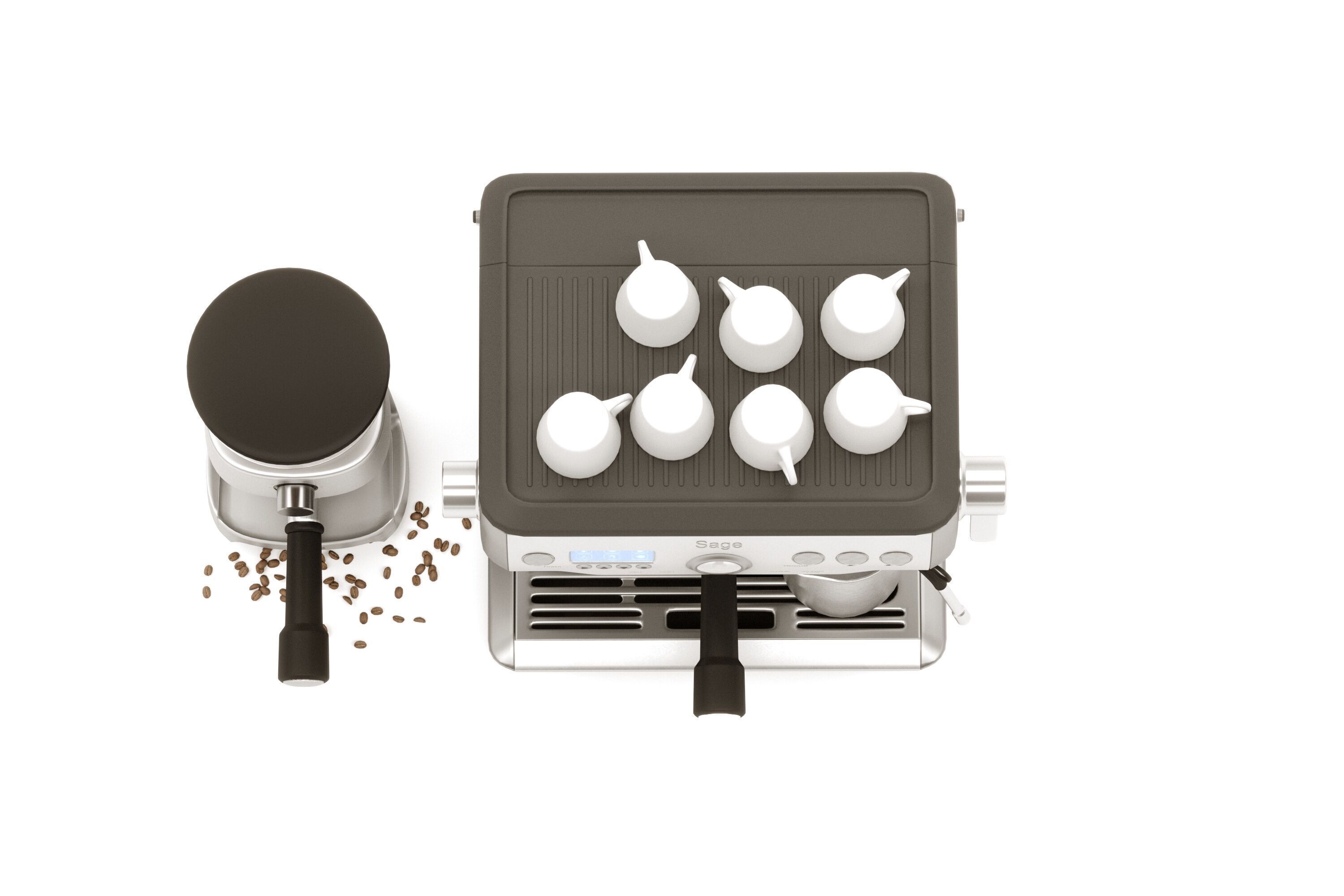 Sage Barista Coffee Machine 3D model_2