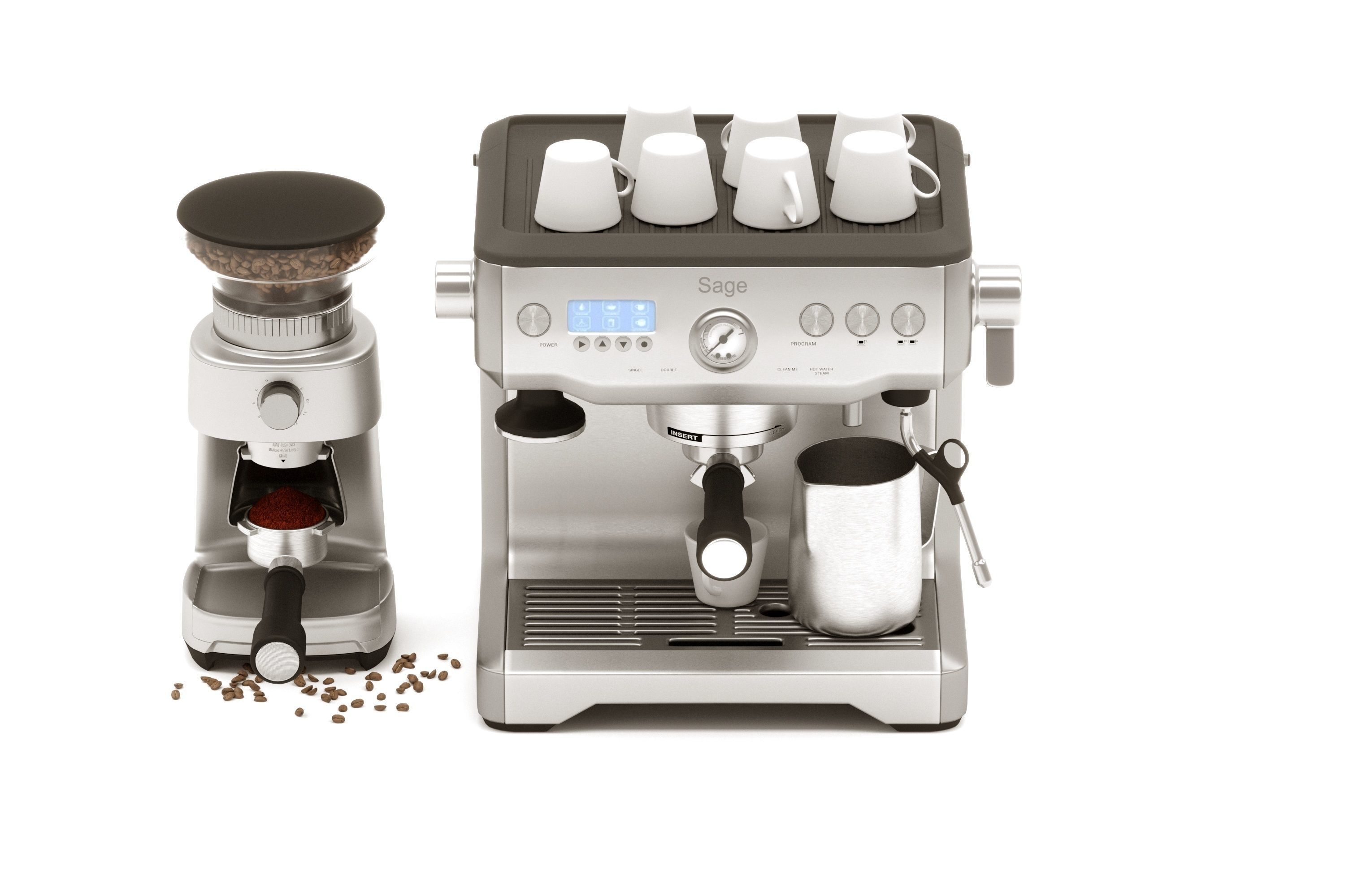 Sage Barista Coffee Machine 3D model_6