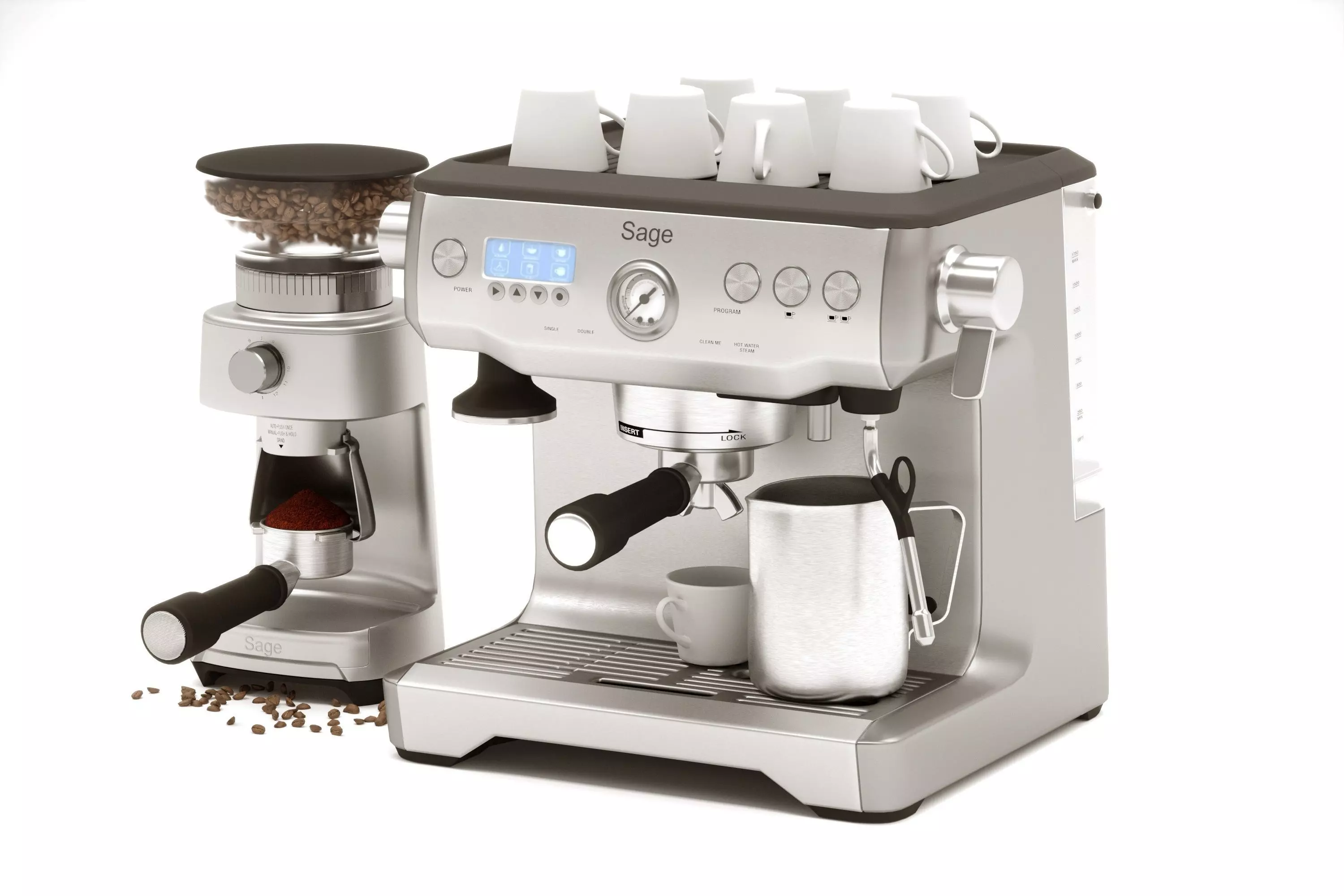 Sage Barista Coffee Machine 3D model_0