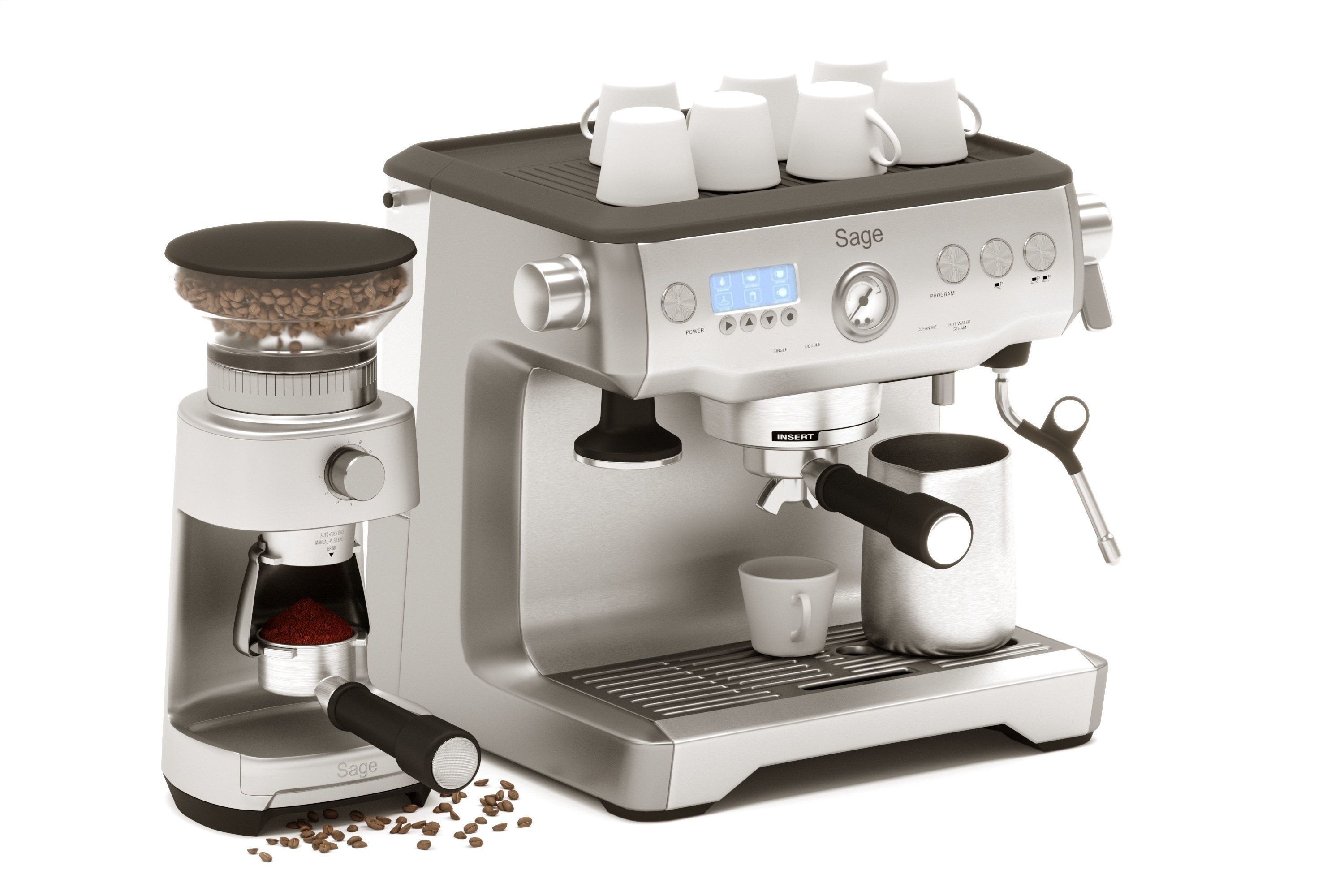 Sage Barista Coffee Machine 3D model_3
