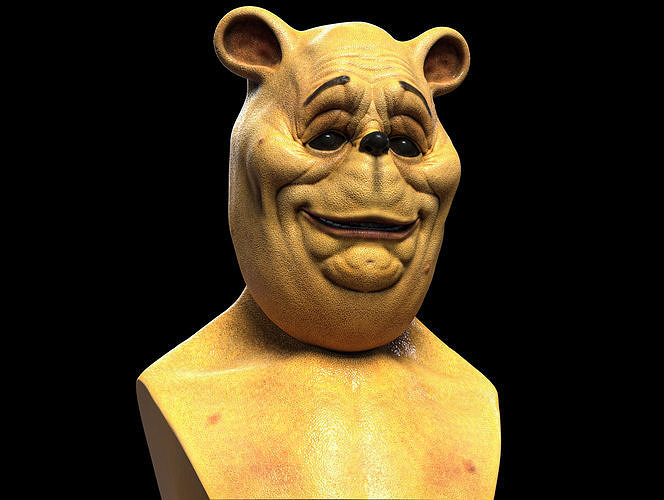Winnie the Pooh Blood and Honey Bust 3D print model