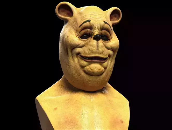 Winnie the Pooh Blood and Honey Bust 3D print model