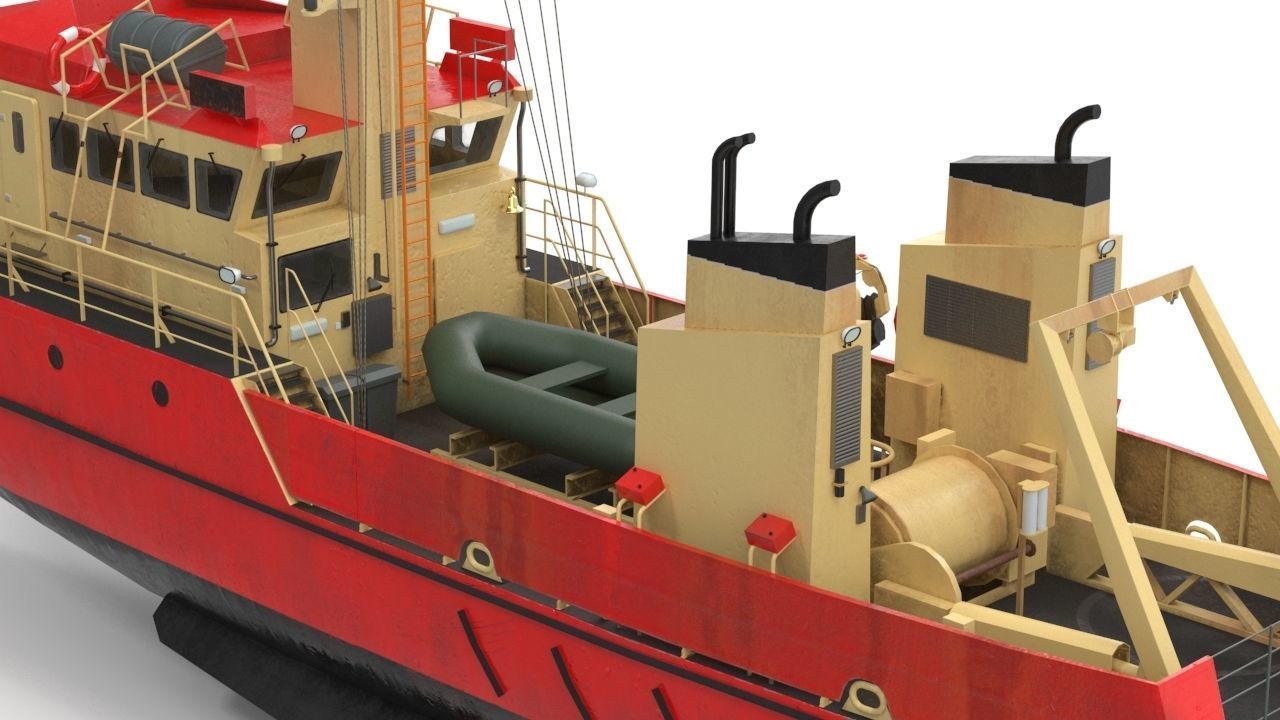 Birkholm  Vessel - A542 with PBR textures Low-poly 3D model_8