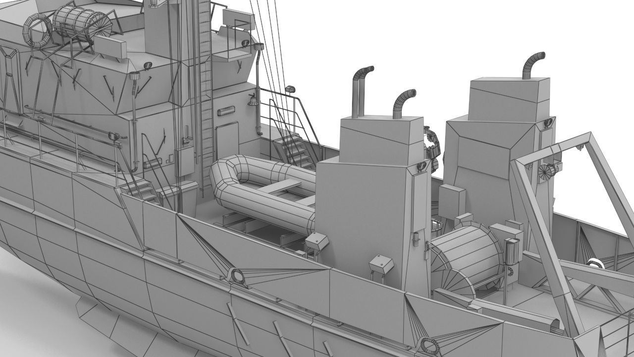 Birkholm  Vessel - A542 with PBR textures Low-poly 3D model_25