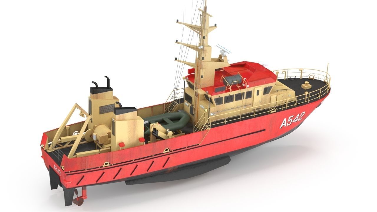 Birkholm  Vessel - A542 with PBR textures Low-poly 3D model_2