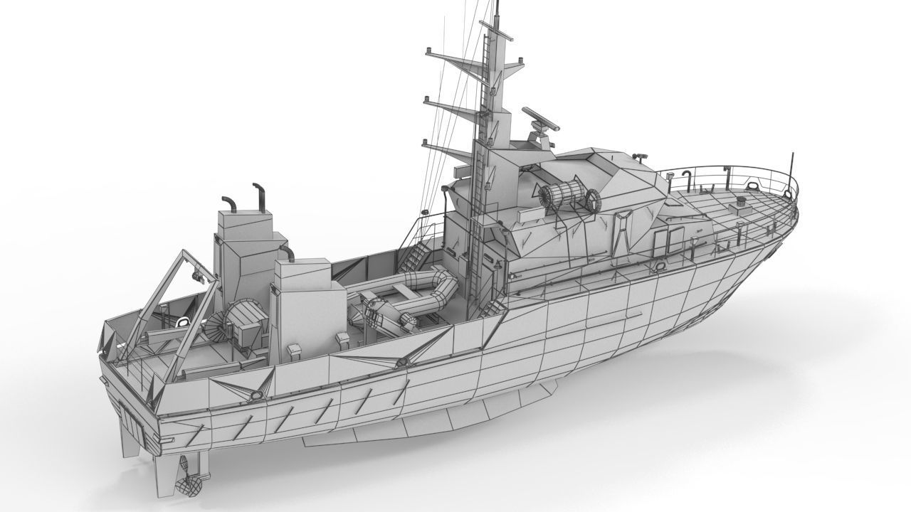 Birkholm  Vessel - A542 with PBR textures Low-poly 3D model_16