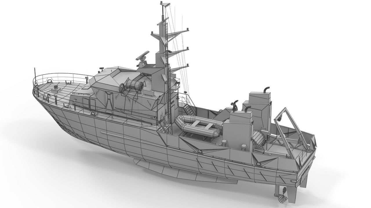 Birkholm  Vessel - A542 with PBR textures Low-poly 3D model_15