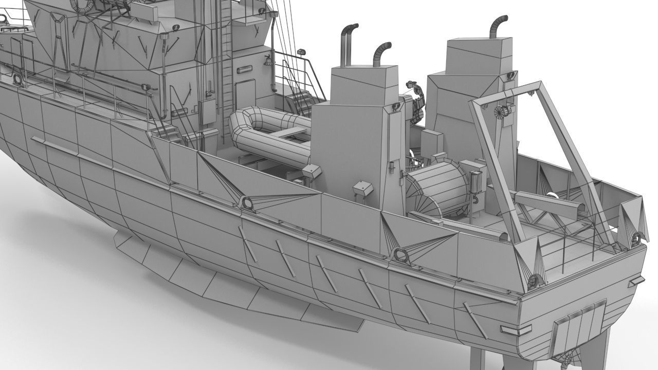 Birkholm  Vessel - A542 with PBR textures Low-poly 3D model_21