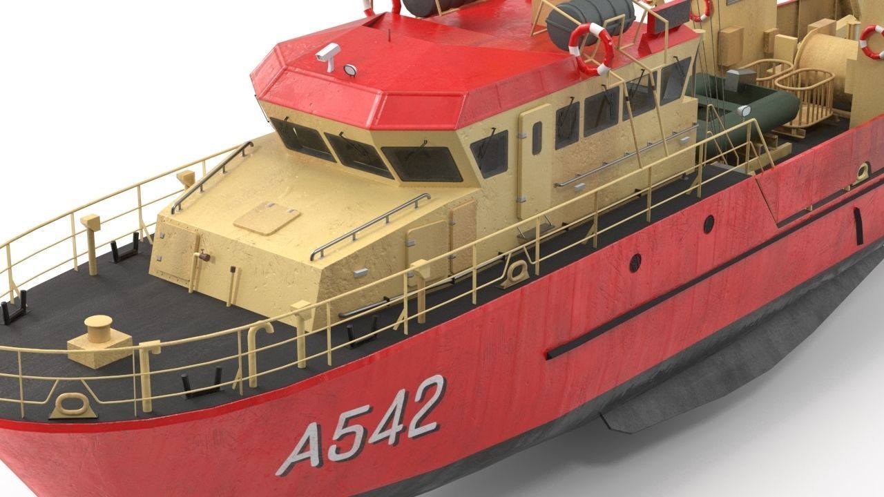 Birkholm  Vessel - A542 with PBR textures Low-poly 3D model_7