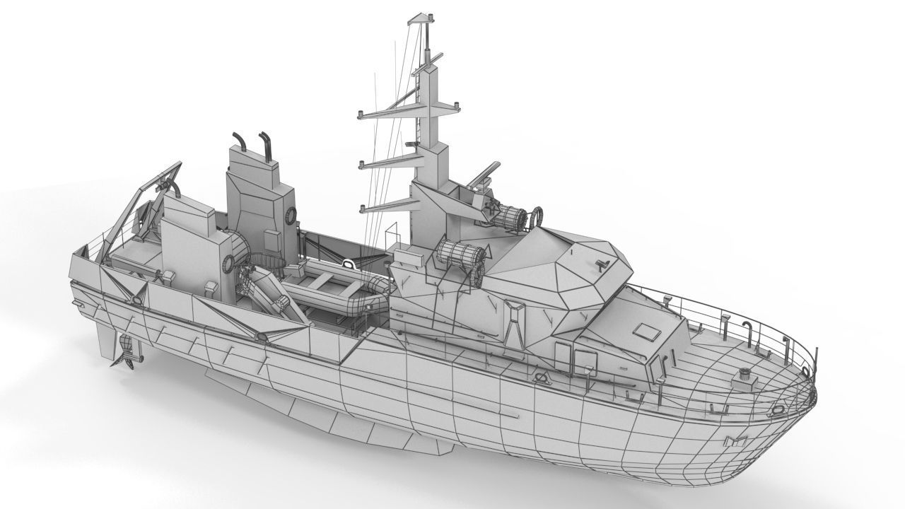 Birkholm  Vessel - A542 with PBR textures Low-poly 3D model_17