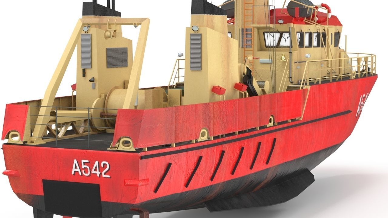 Birkholm  Vessel - A542 with PBR textures Low-poly 3D model_5