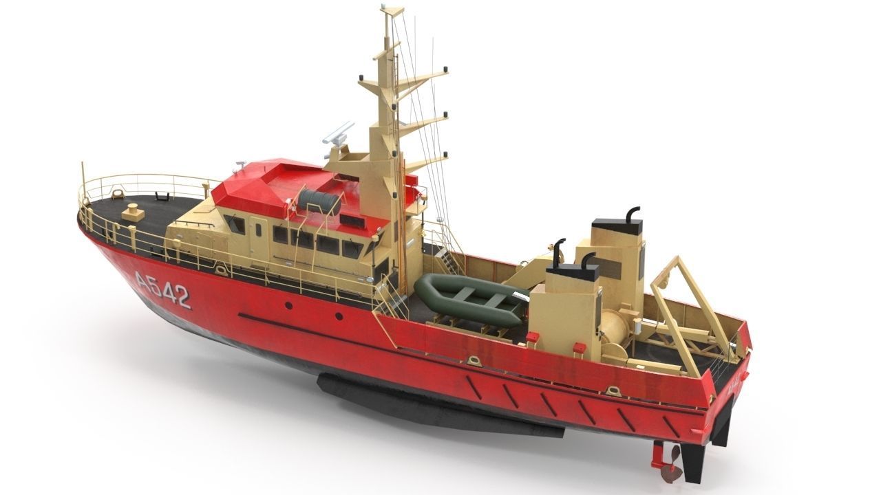 Birkholm  Vessel - A542 with PBR textures Low-poly 3D model_1