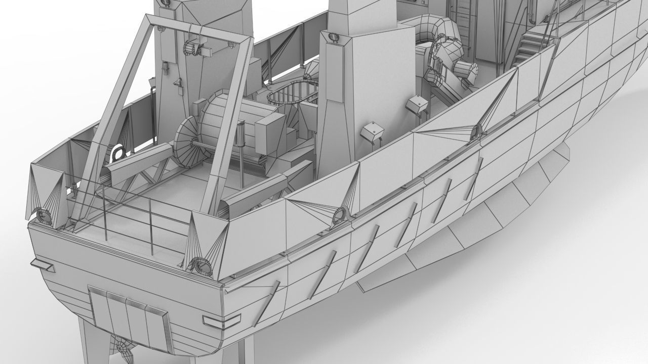 Birkholm  Vessel - A542 with PBR textures Low-poly 3D model_23