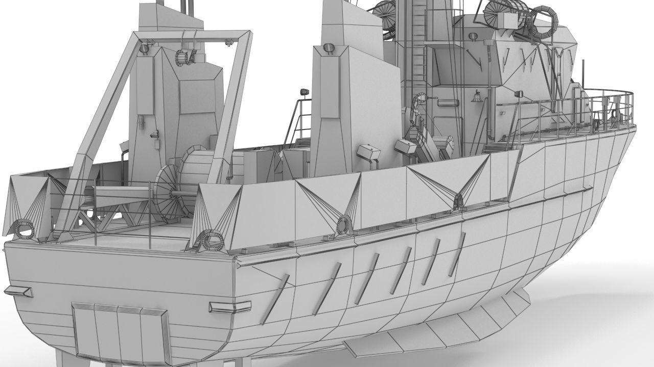 Birkholm  Vessel - A542 with PBR textures Low-poly 3D model_22