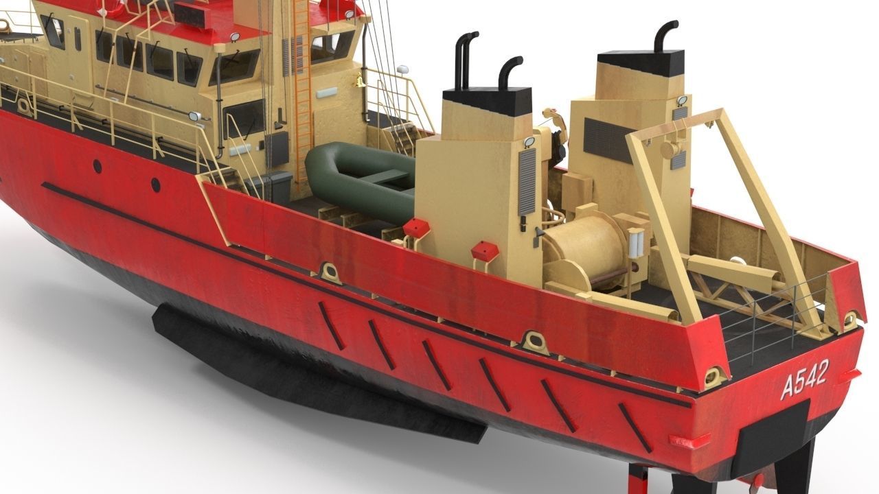 Birkholm  Vessel - A542 with PBR textures Low-poly 3D model_33