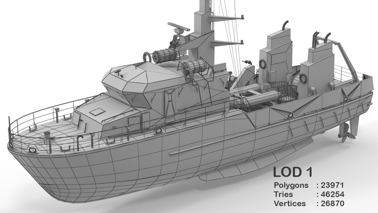 Birkholm  Vessel - A542 with PBR textures Low-poly 3D model_10