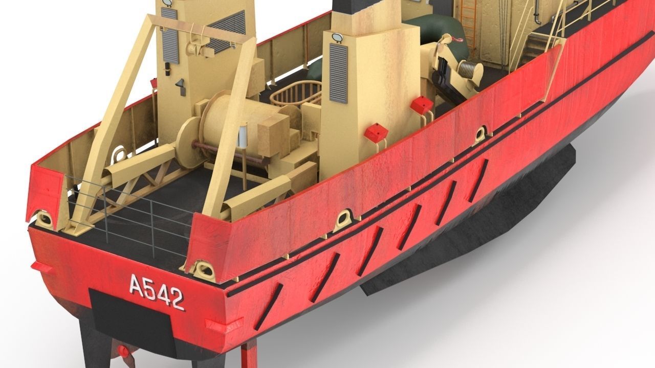 Birkholm  Vessel - A542 with PBR textures Low-poly 3D model_6