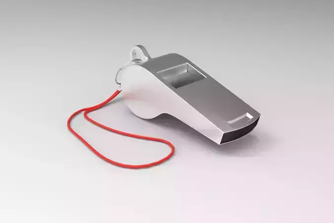 Whistle Low-poly 3D model