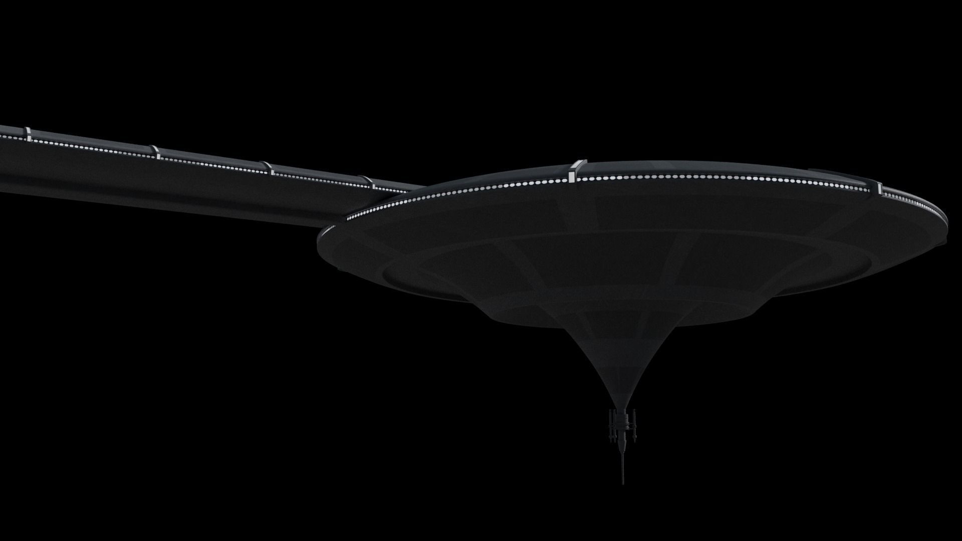 Sci-Fi Landing Platform Low-poly 3D model_10