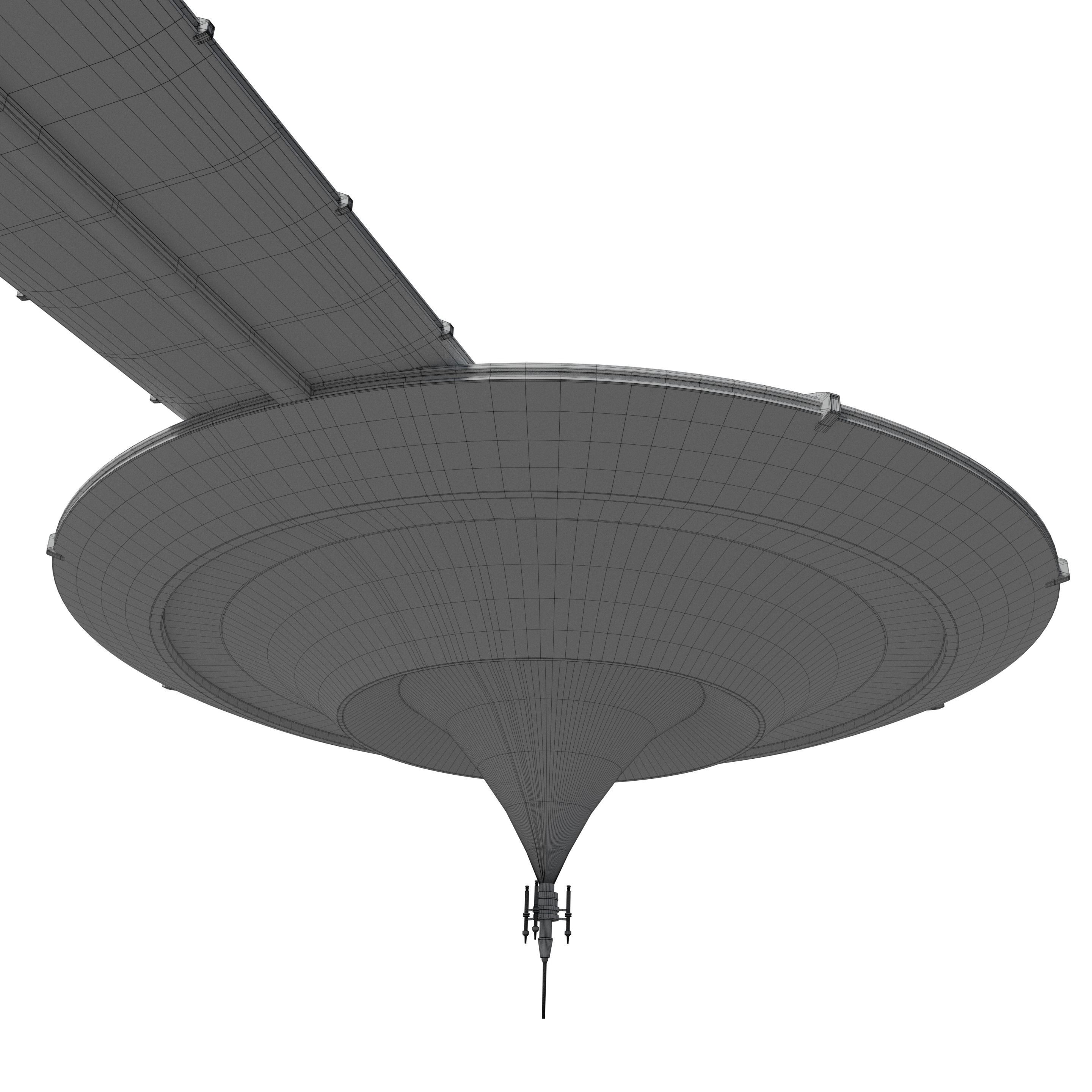 Sci-Fi Landing Platform Low-poly 3D model_17