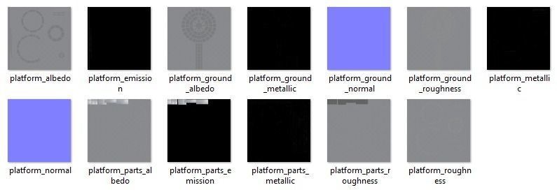 Sci-Fi Landing Platform Low-poly 3D model_19