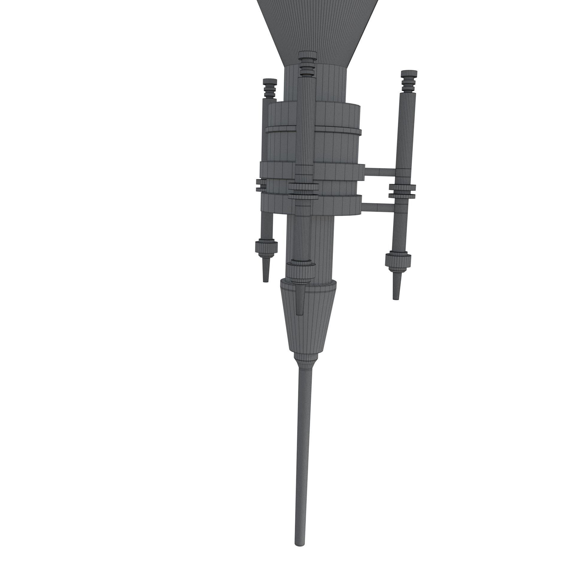 Sci-Fi Landing Platform Low-poly 3D model_18