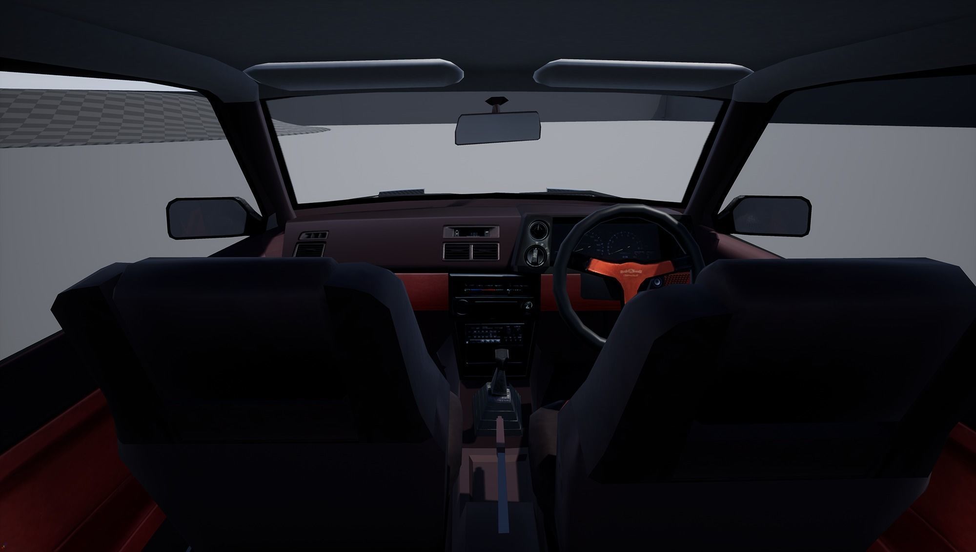 Toyota Trueno AE86 Initial D stylized Low-poly 3D model_19