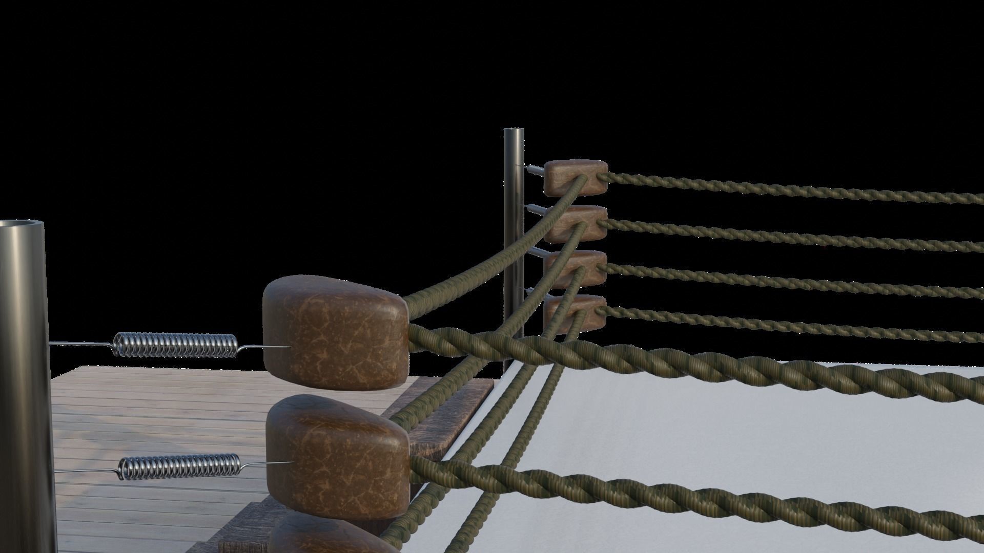 Boxing ring 3D model_5