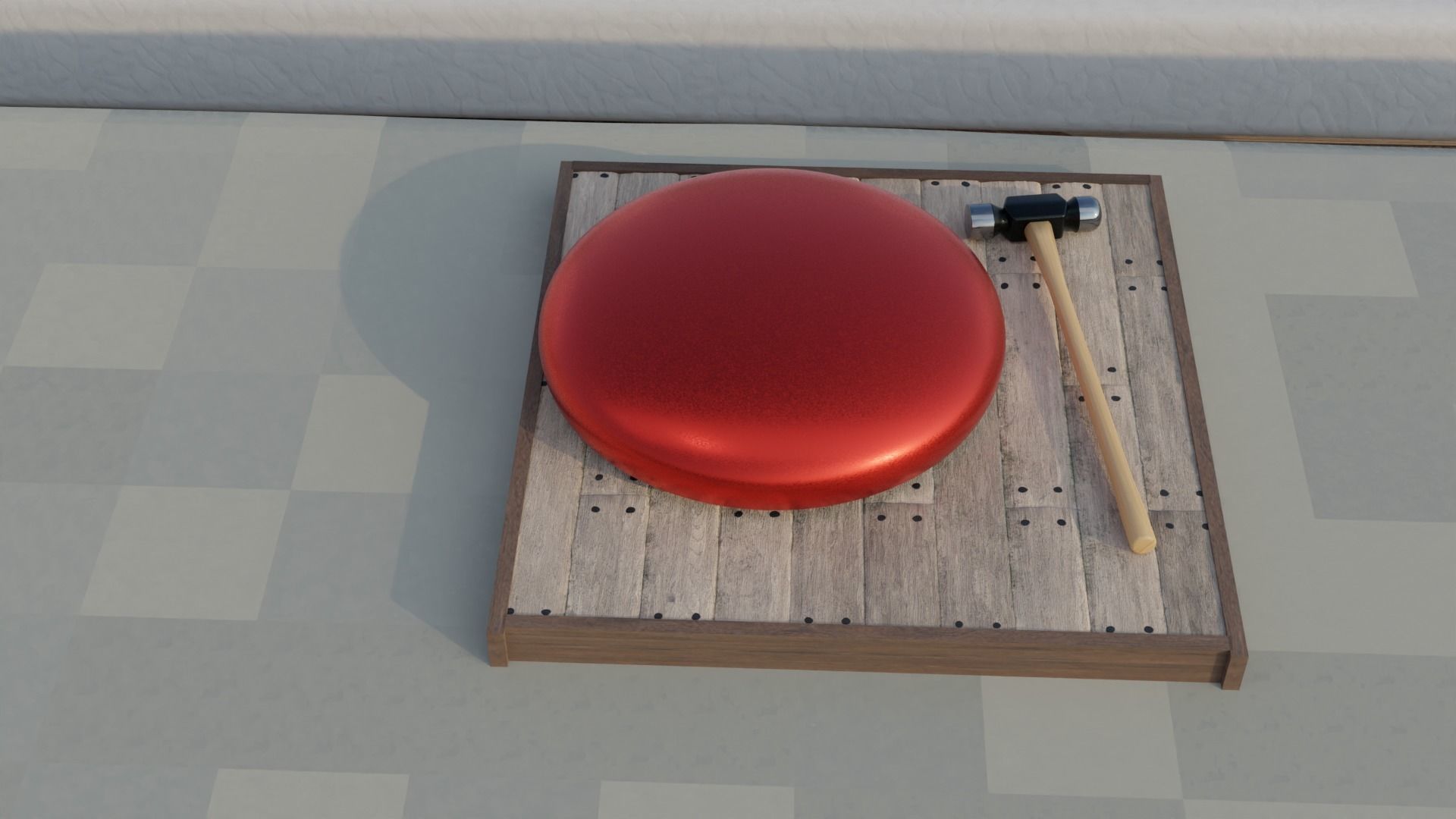 Boxing ring 3D model_4