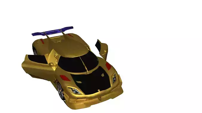  Koenigsegg Agera Car Model 3D Low-poly 3D model