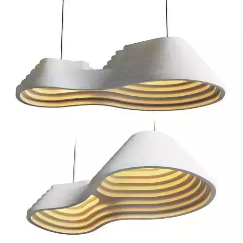 Rice Field Acoustic Lamps By Tuttobene