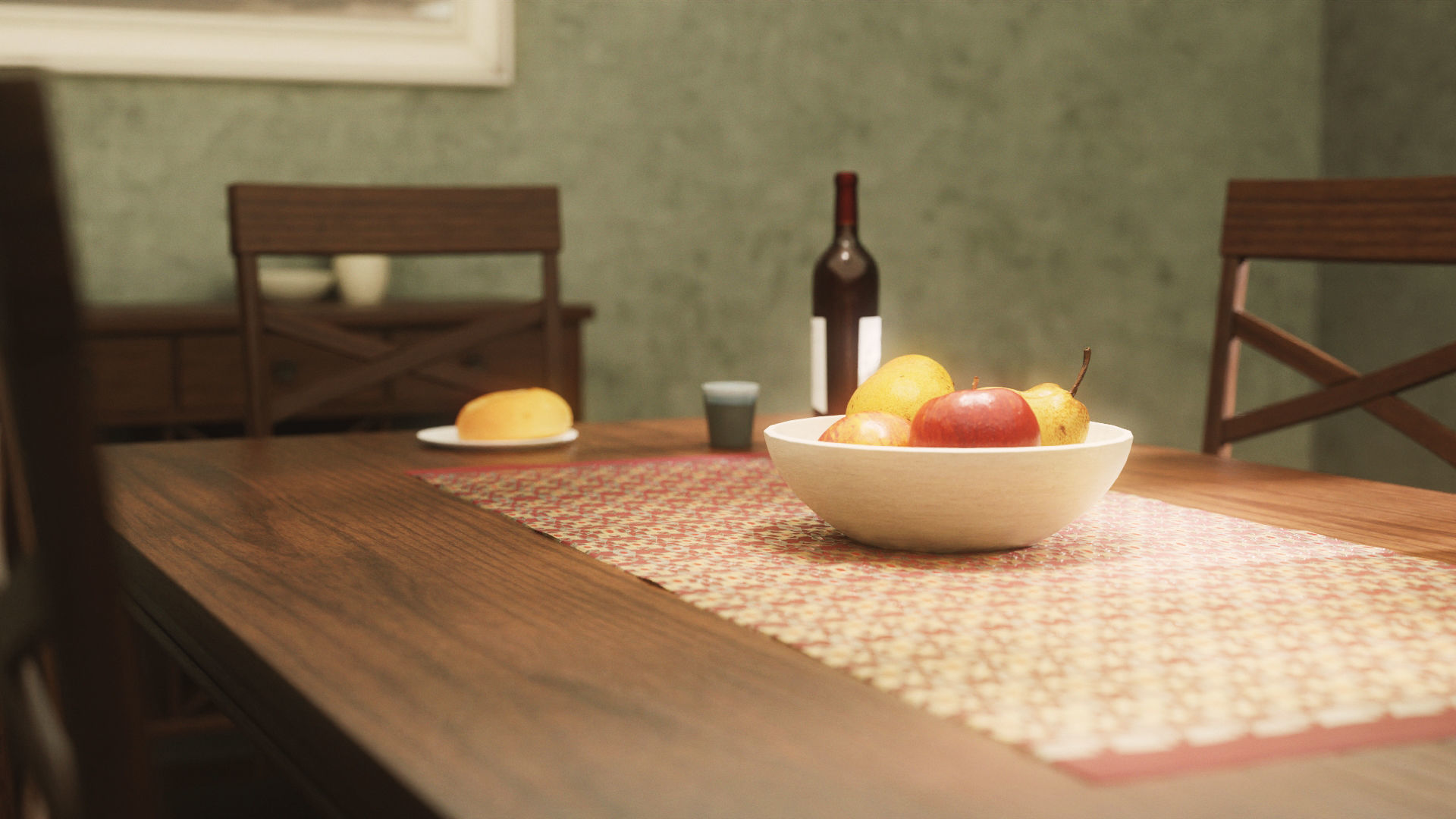 Dining Room Set 3D Model Collection_6