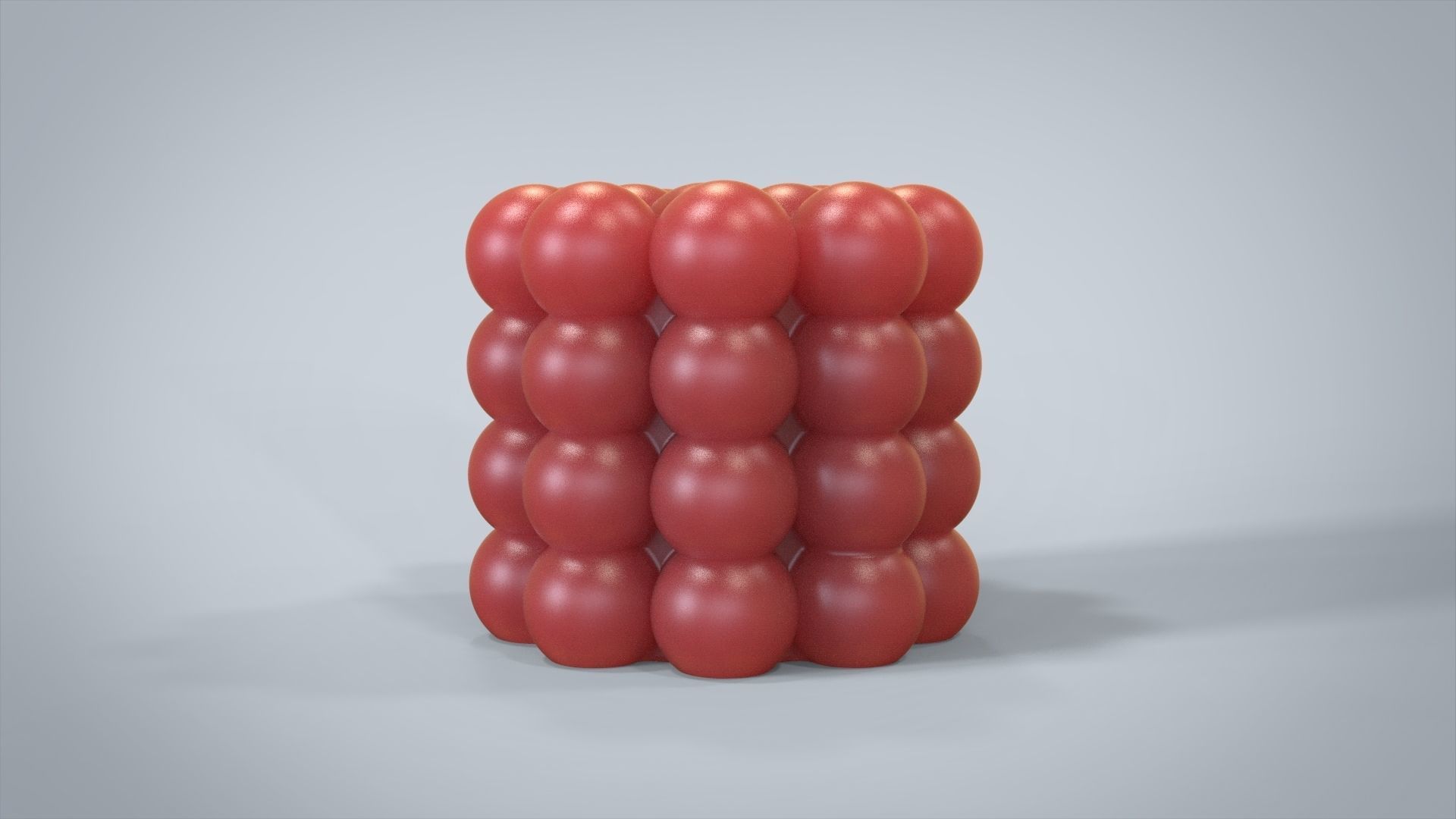 Bubble Cylindre for candle silicone modl 3D print model_1