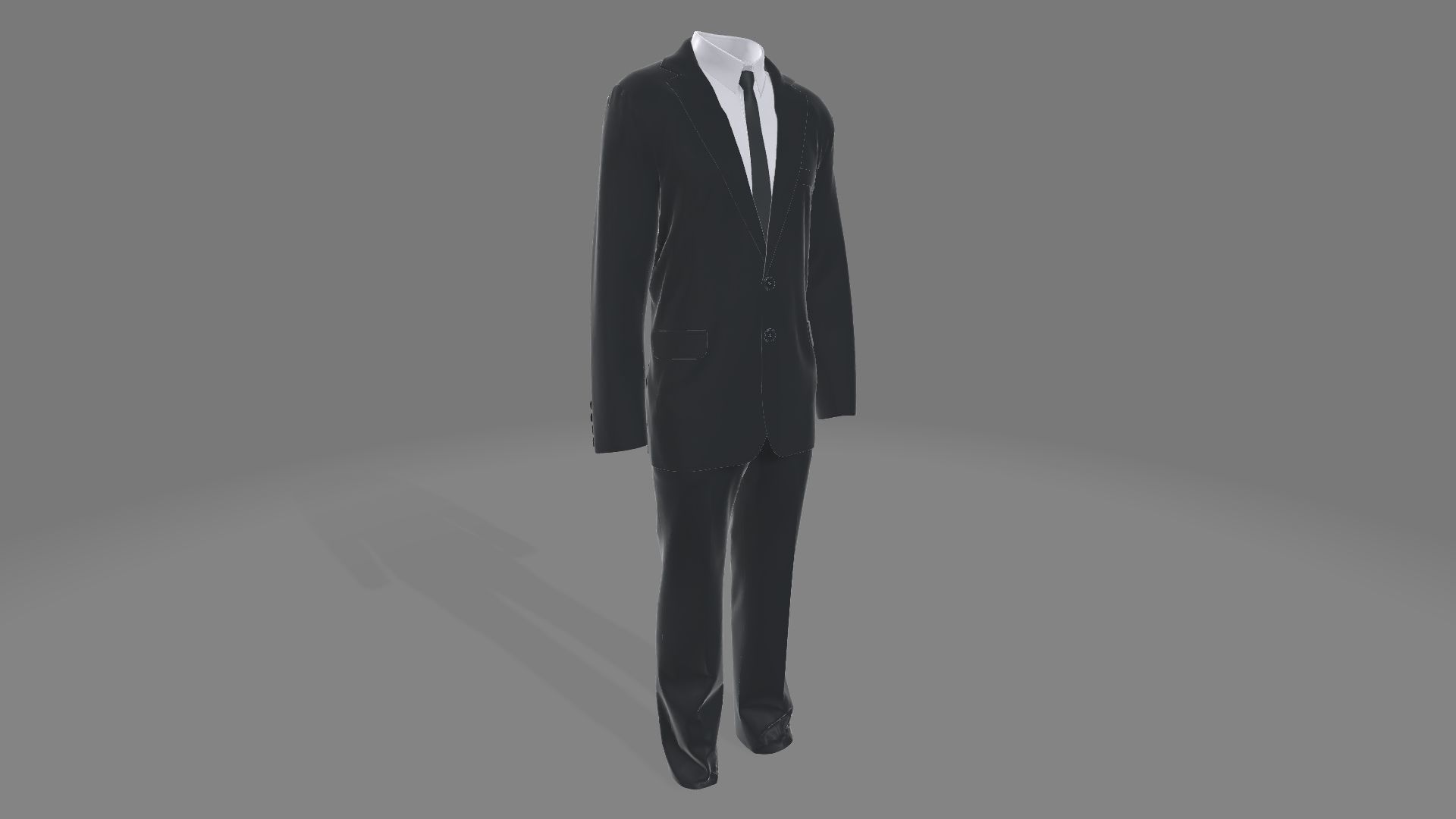 Men Suit 3D model_9