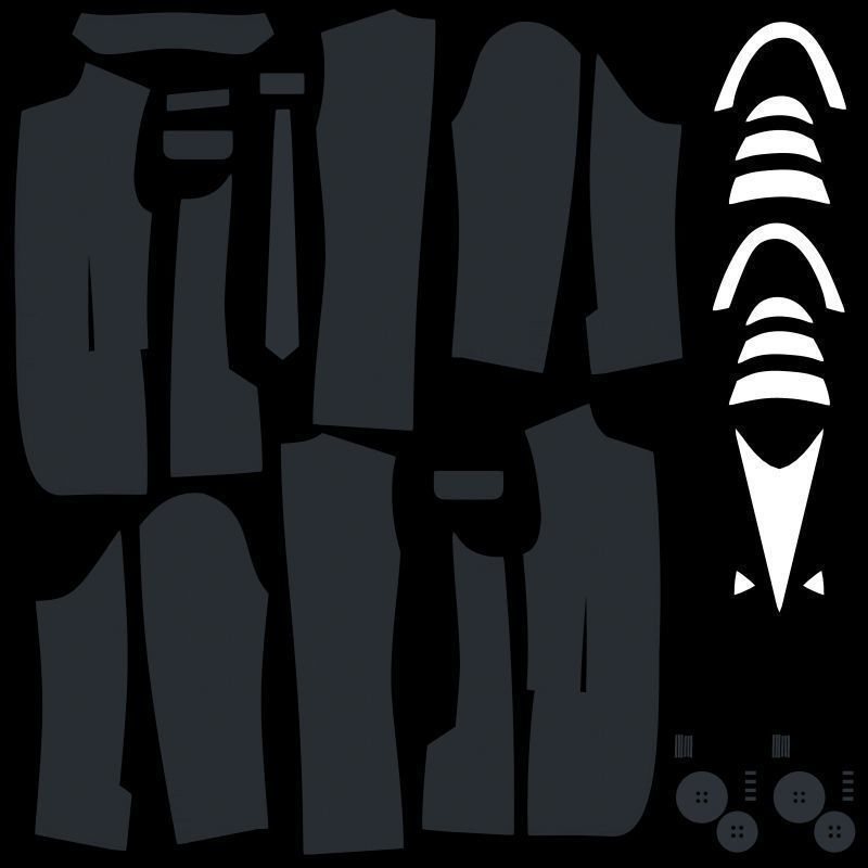 Men Suit 3D model_11