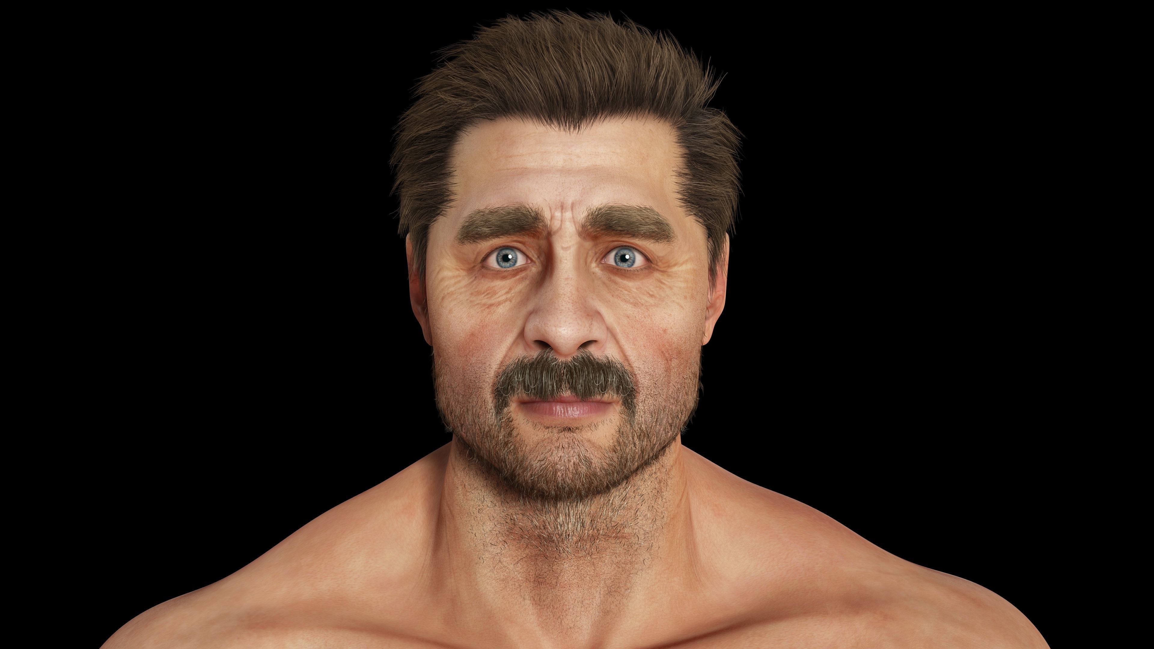 Realistic Man livelink Low-poly 3D model_14