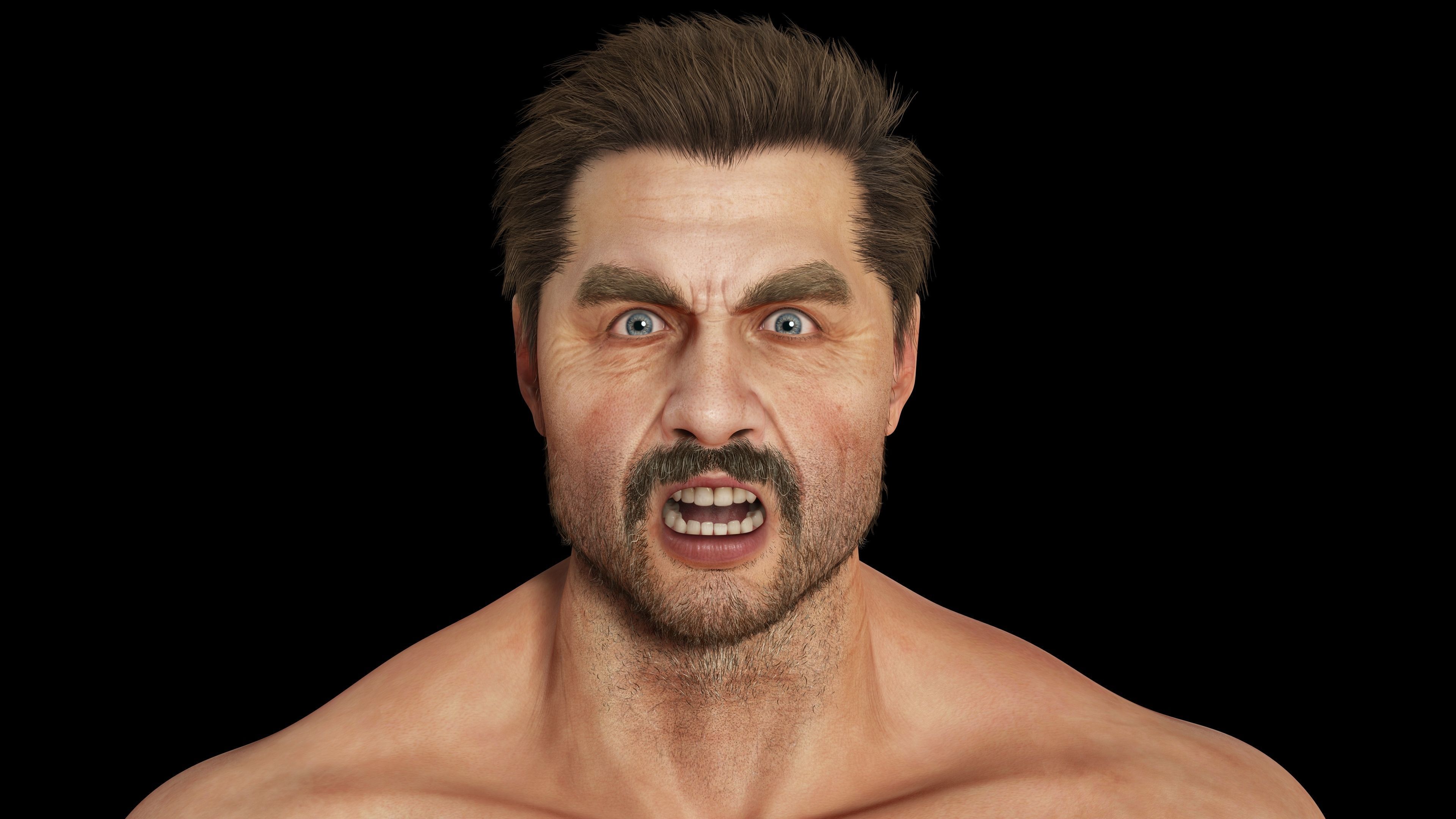 Realistic Man livelink Low-poly 3D model_15