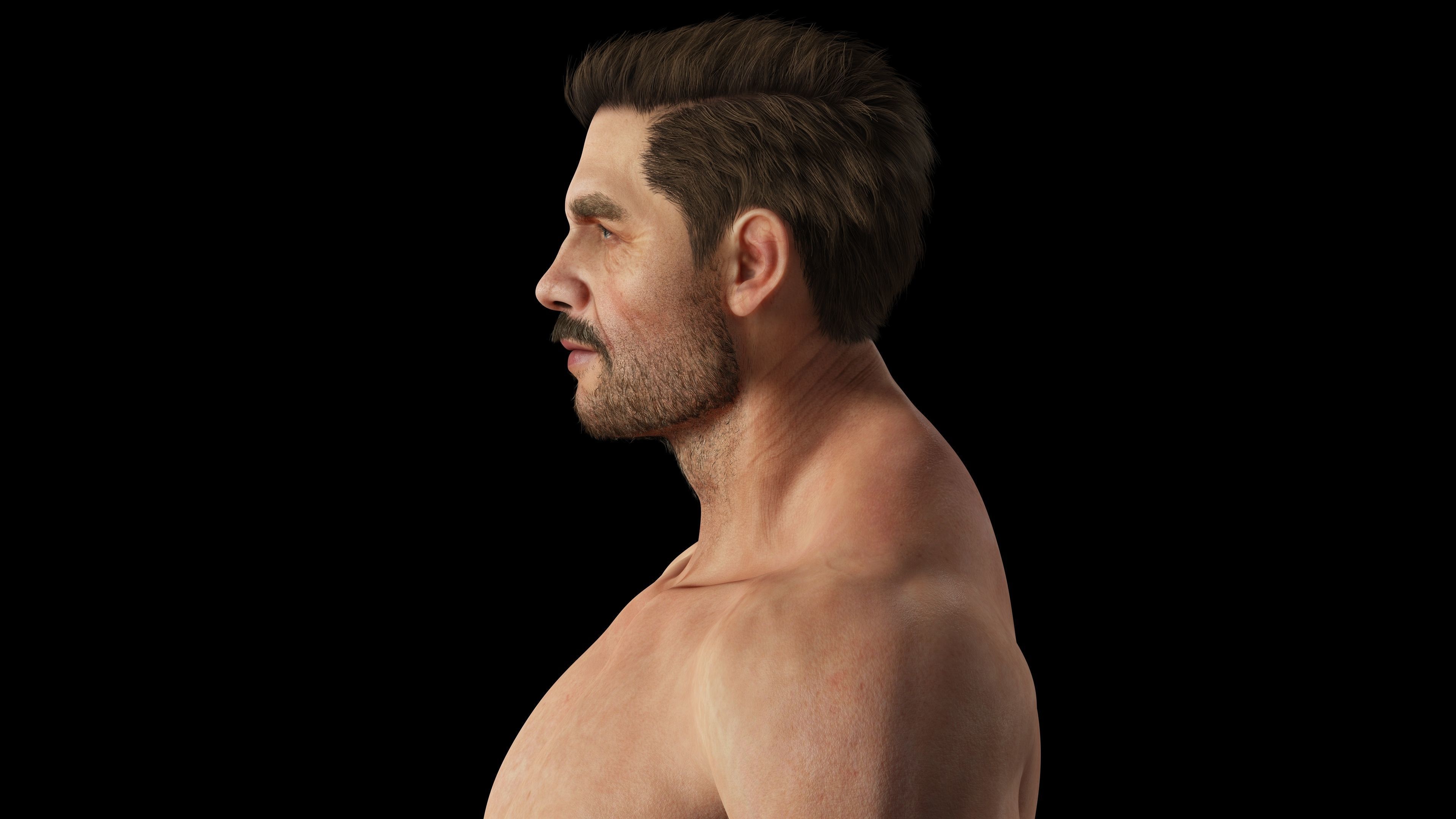 Realistic Man livelink Low-poly 3D model_9