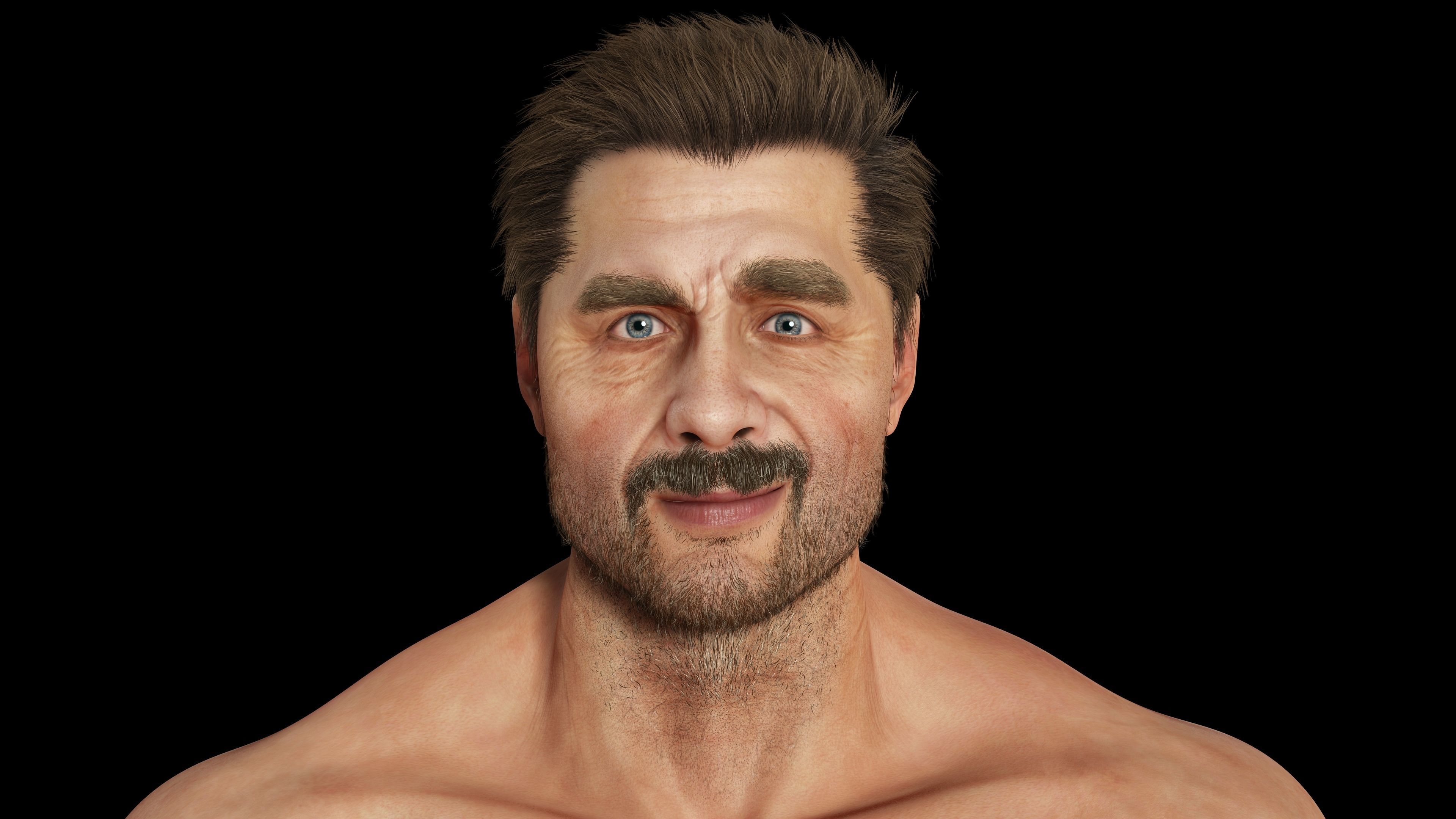 Realistic Man livelink Low-poly 3D model_12