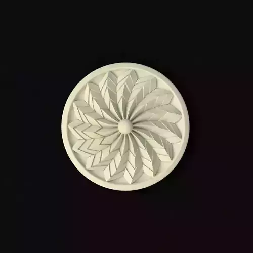 rosette circular medallion
