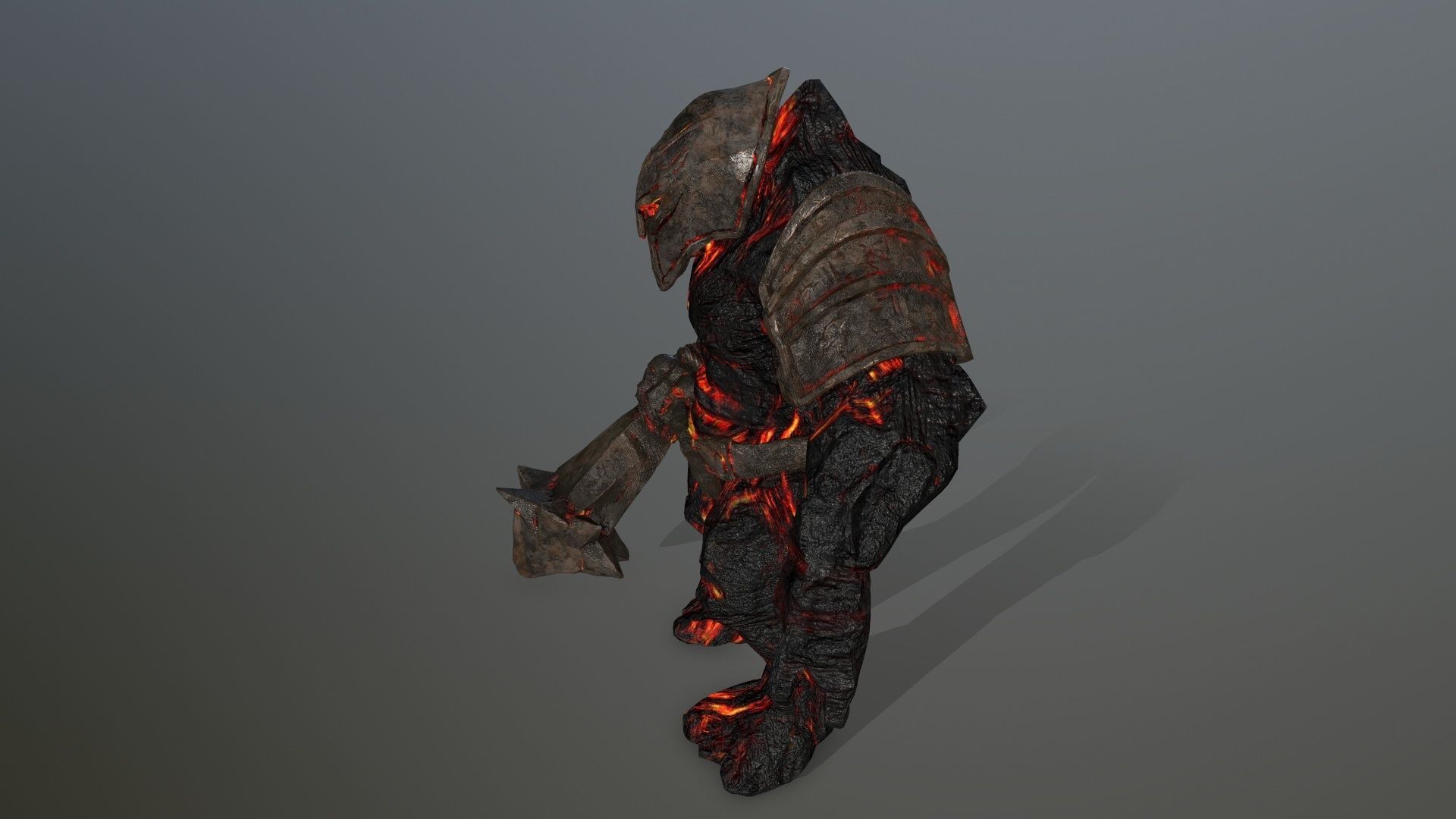 lava monster Low-poly 3D model_11