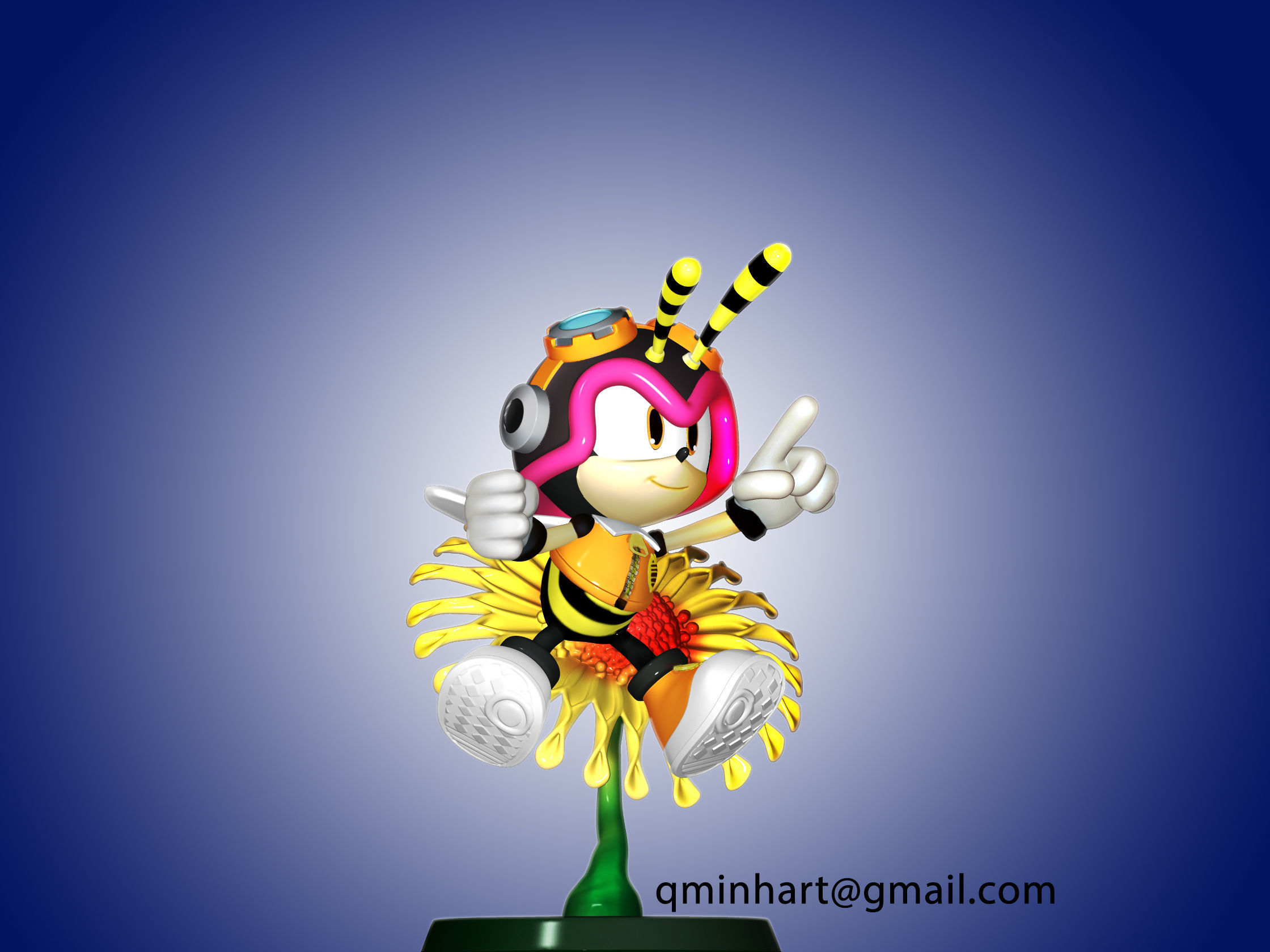 Charmy Bee  3D print model 3D print model_2