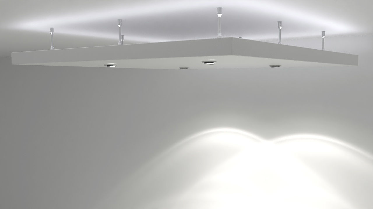 Suspended ceiling 3D model_2