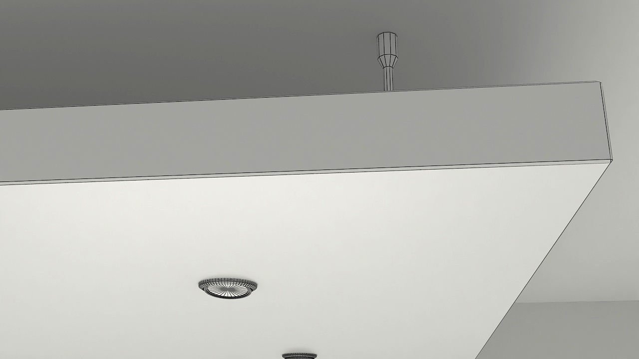 Suspended ceiling 3D model_6